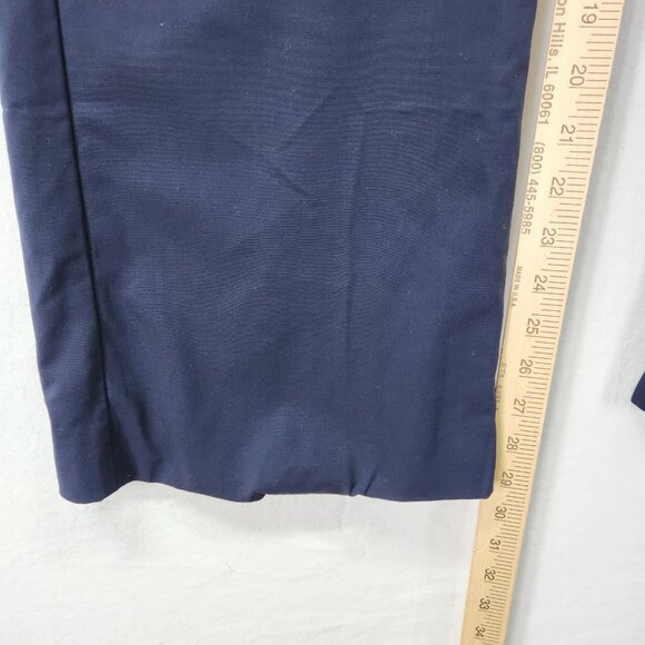 St. John Dress Pants Womens Size 2 Blue Wide Leg Made in USA Professional Wear - Picture 5 of 12